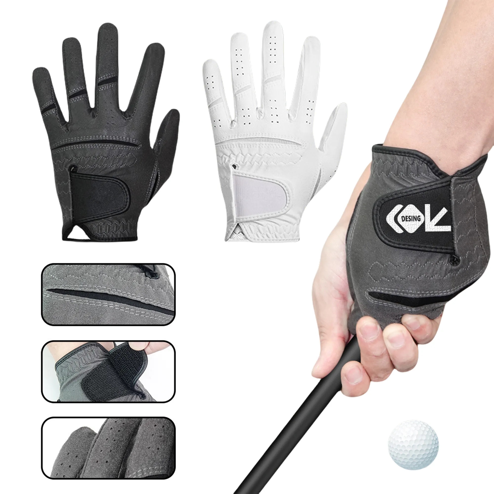 PU Anti Slip Golf Gloves