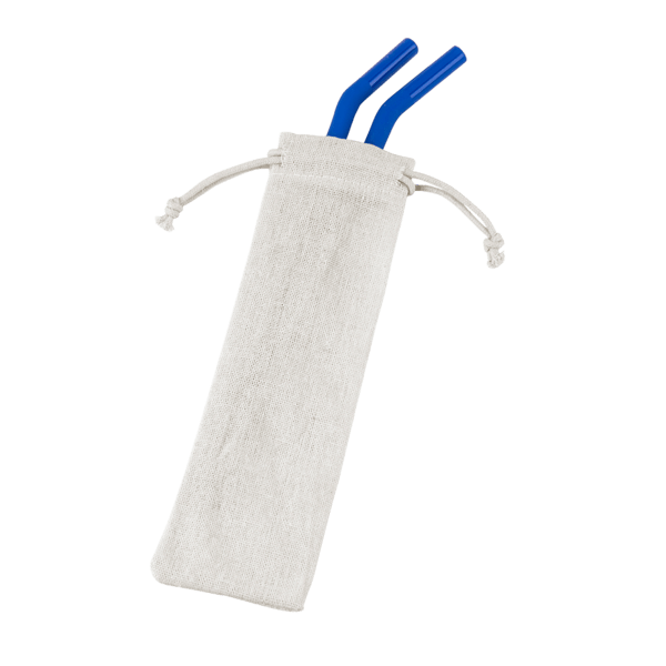 Reusable Stainless Steel Two Straw Set 30