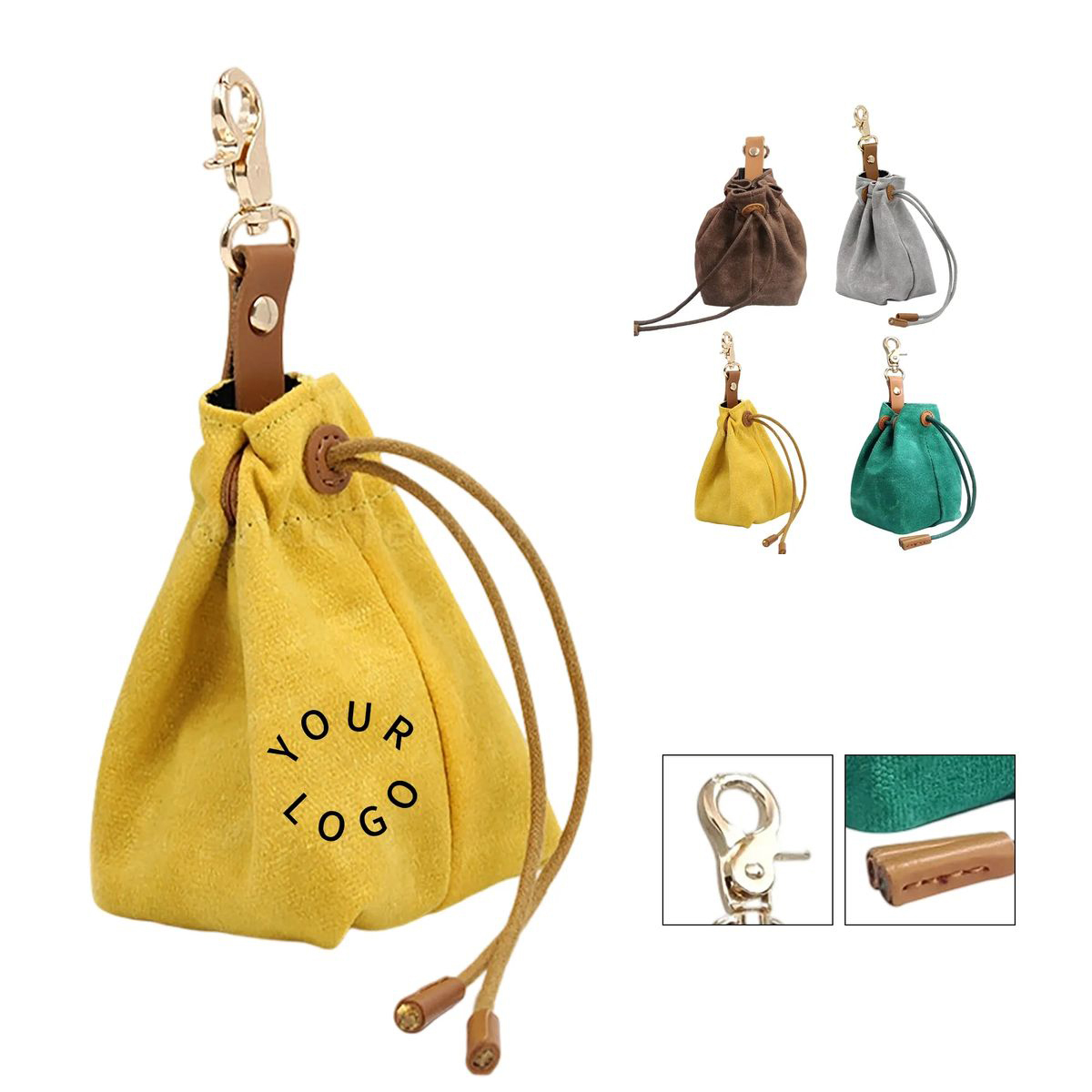 Small Clip On Bag for Dog Treats and Kibble 3