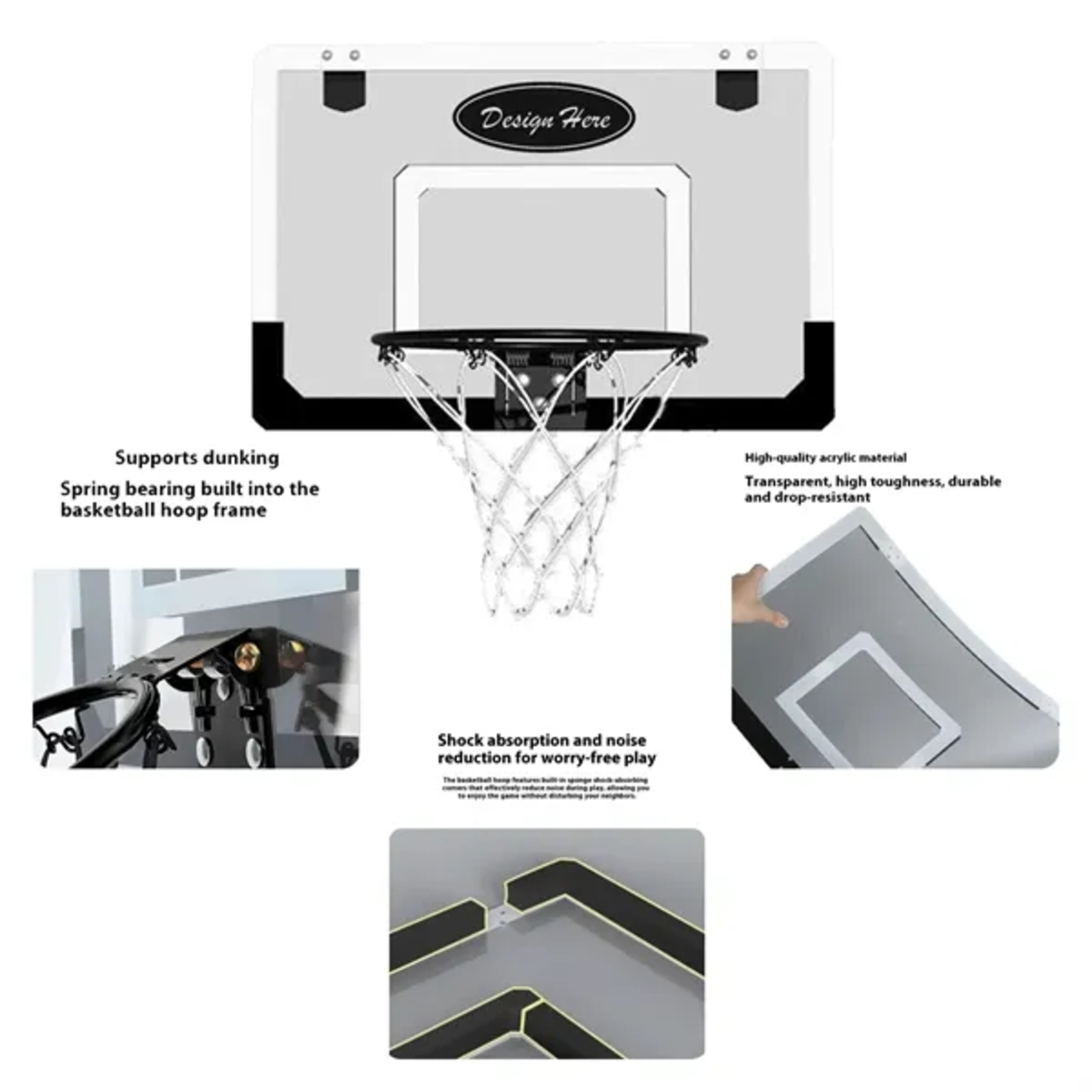 Foldable Indoor Basketball Hoop
1