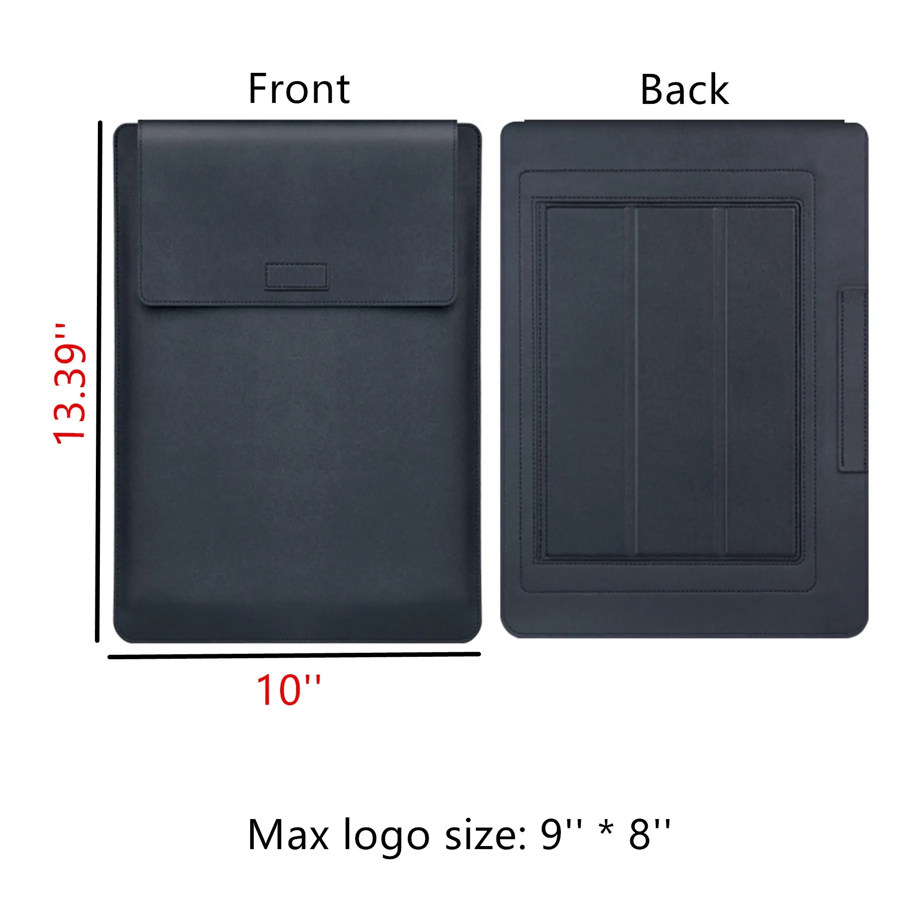 Leather Laptop Sleeve with Stand 3