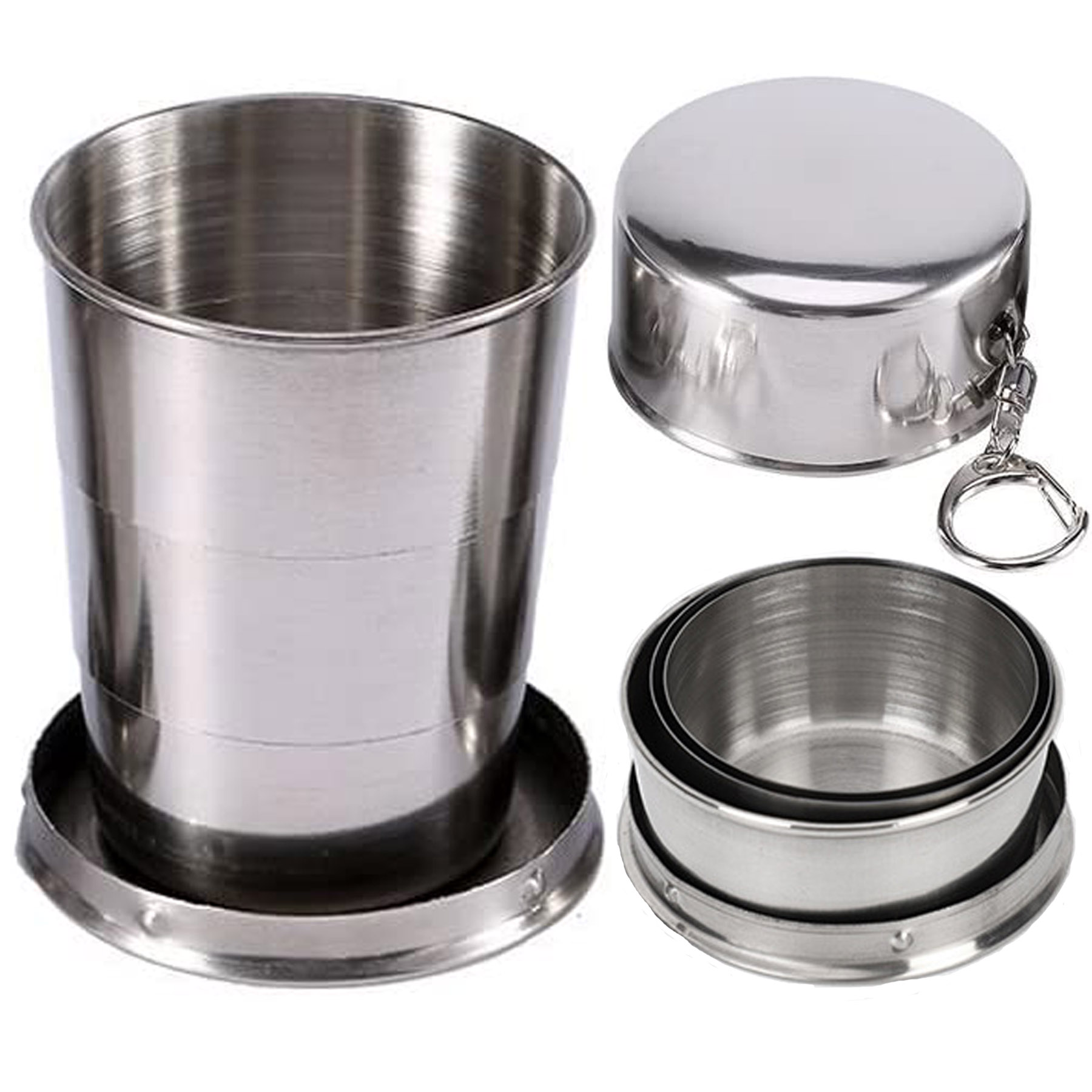150ml Stainless Steel Portable Outdoor Travel Collapsible Cup 1