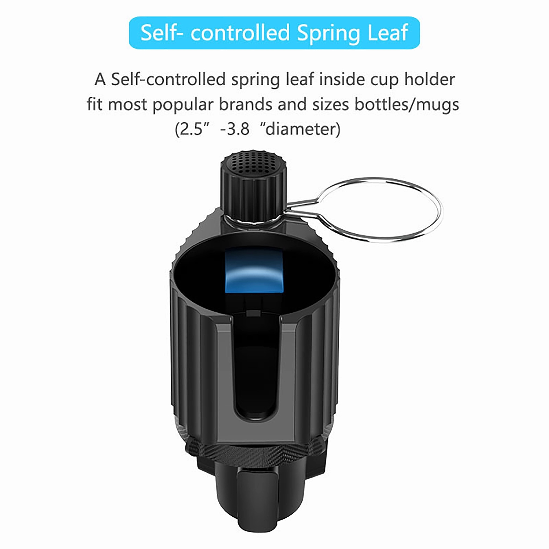 Car Cup Holder Phone Mount Adjustable Base With 360 Rotation 7