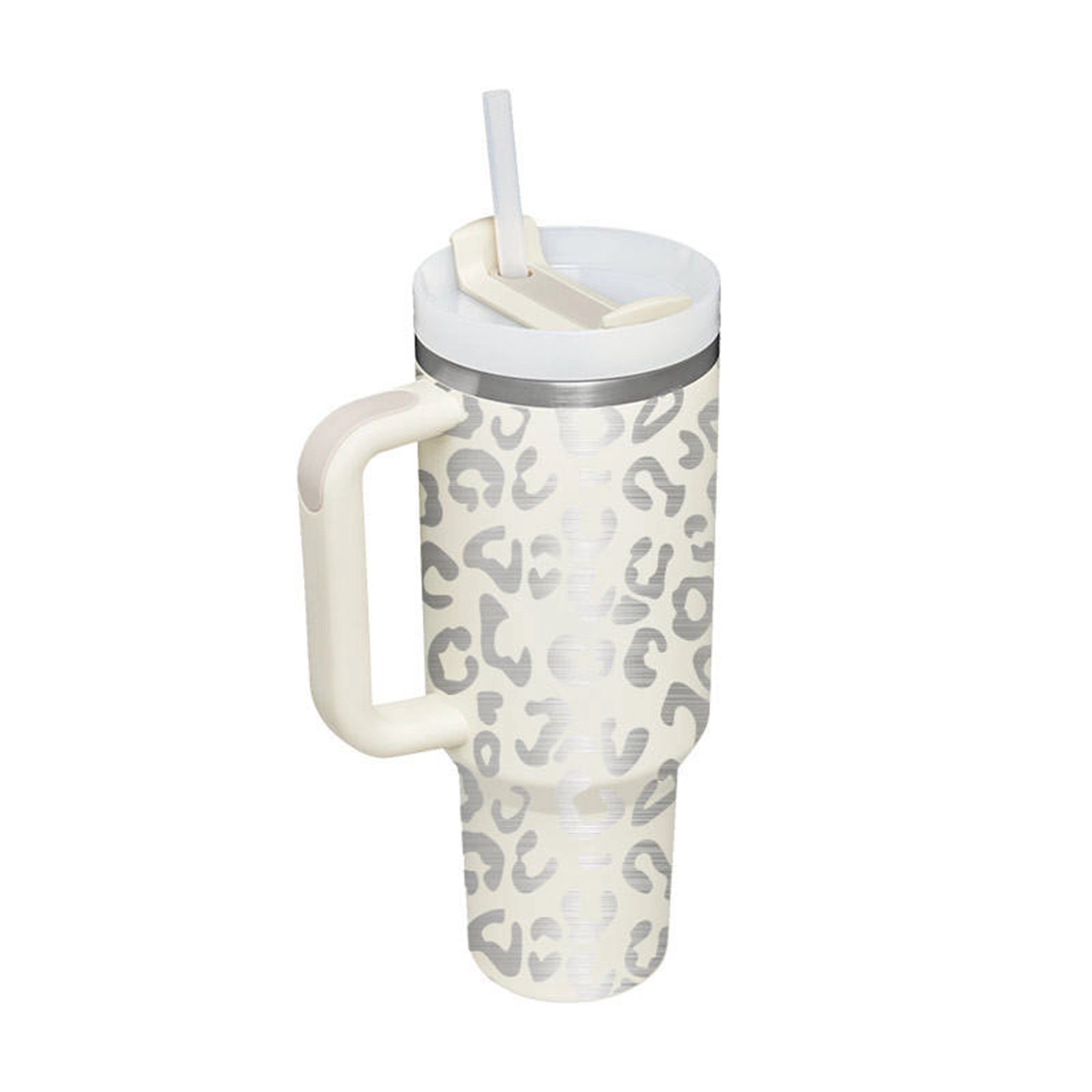 40 Oz.Double Wall Mug with Handle & Straw 6