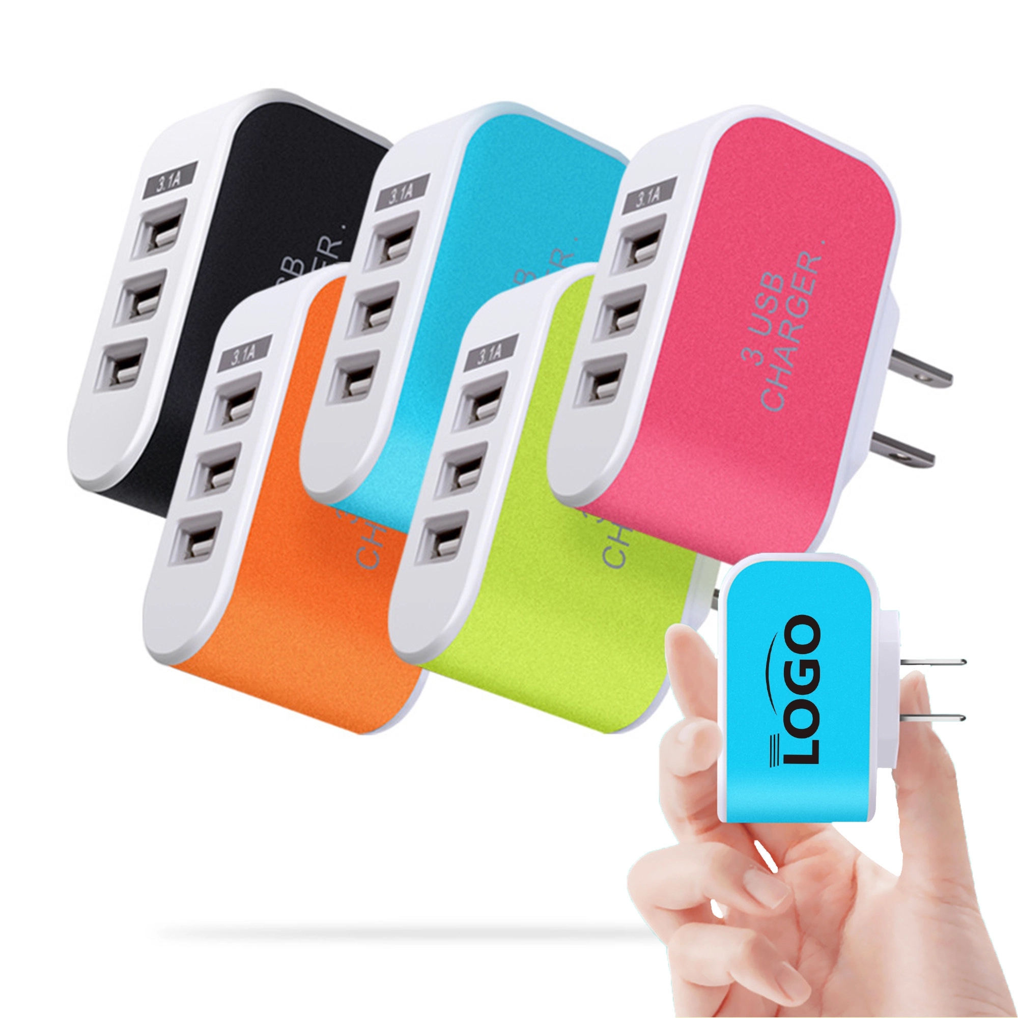 Wall Charger Block w/ 3 Port USB