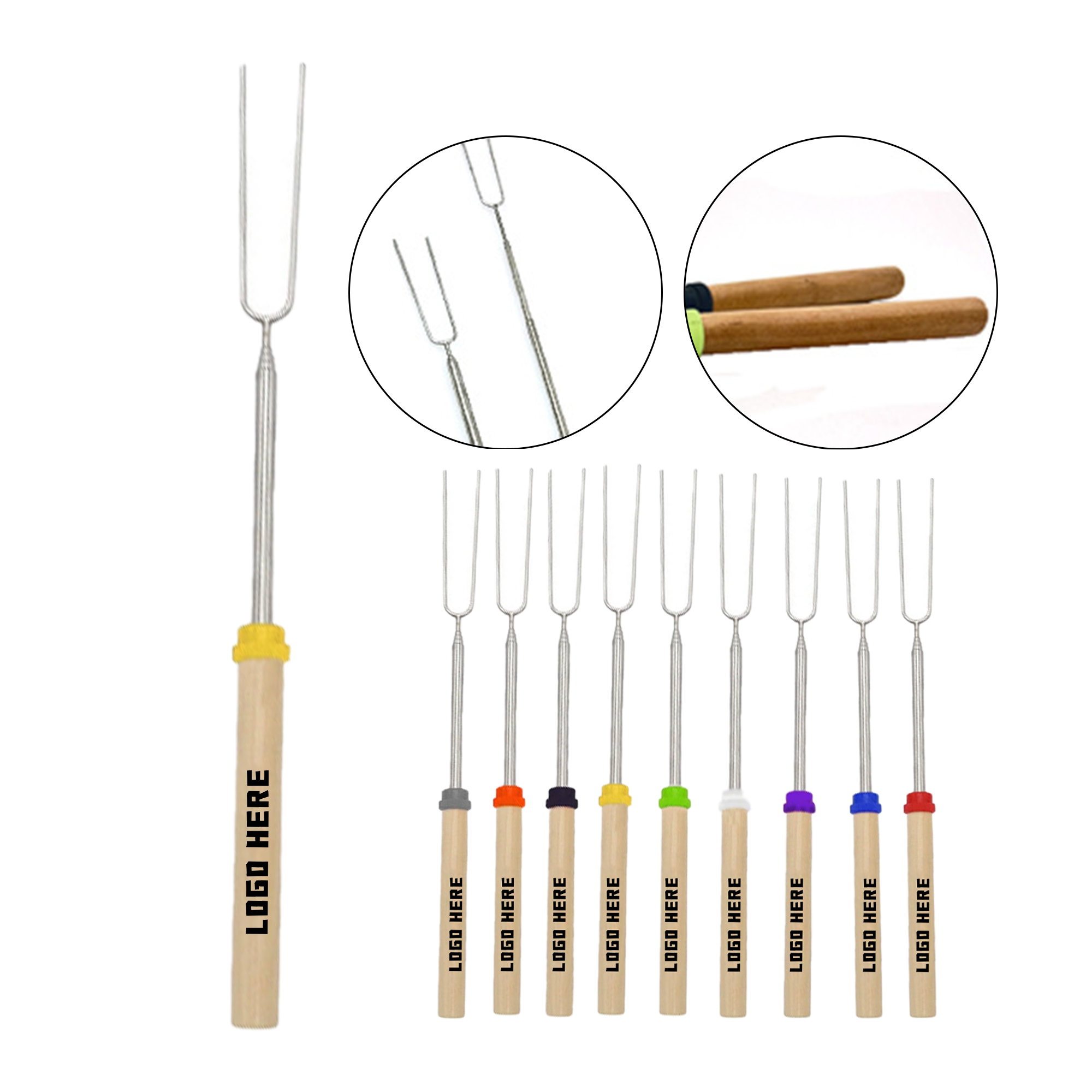 Outdoor Portable Grilling Fork 3