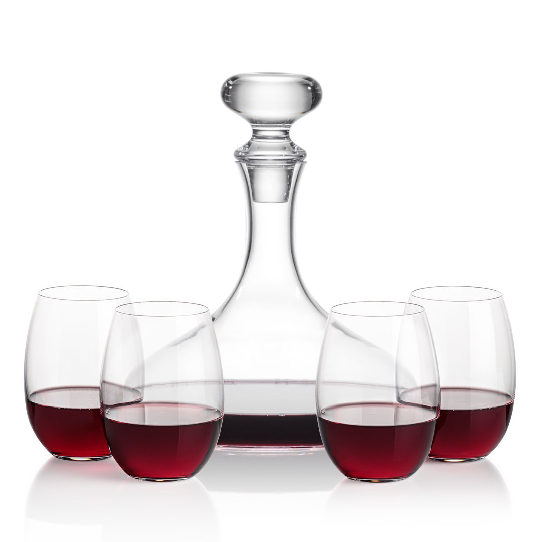 Stratford Decanter & Carlita Stemless Wine 3