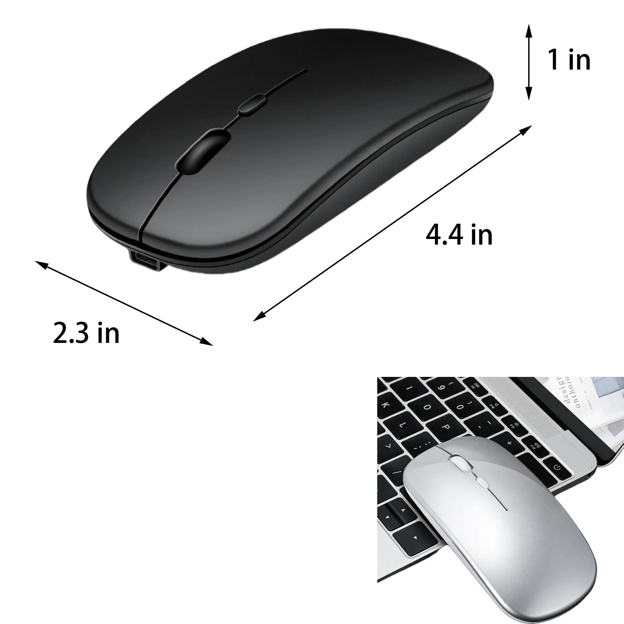 LED Wireless Silent Mouse 8