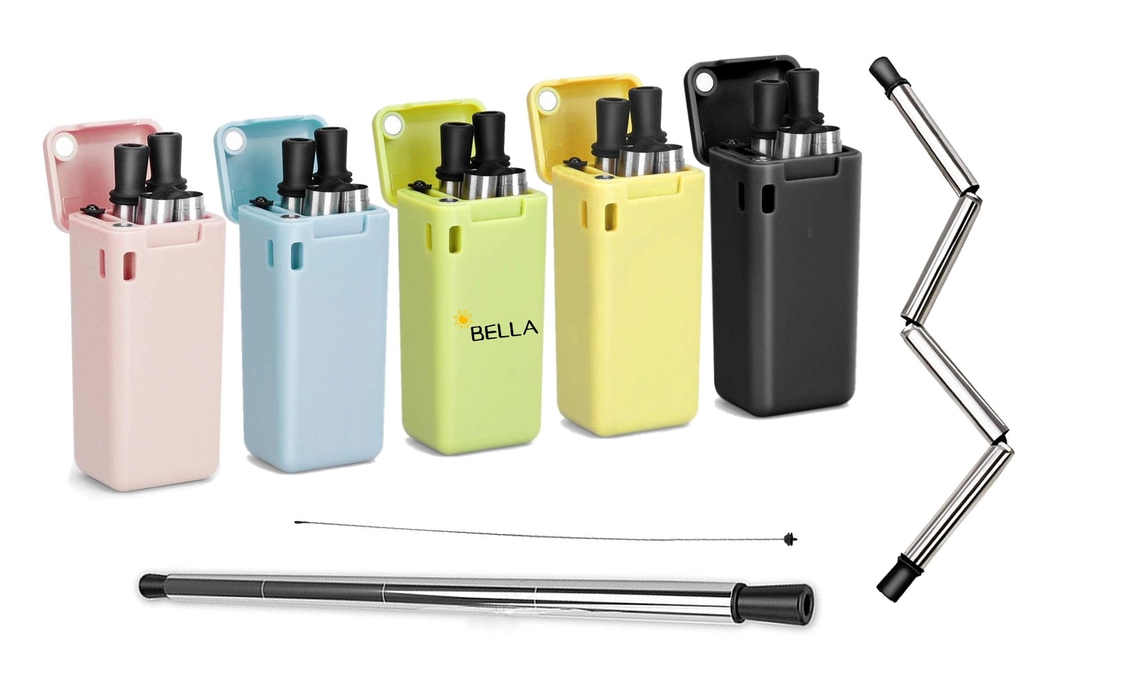 Collapsible Reusable Straw With Case 5