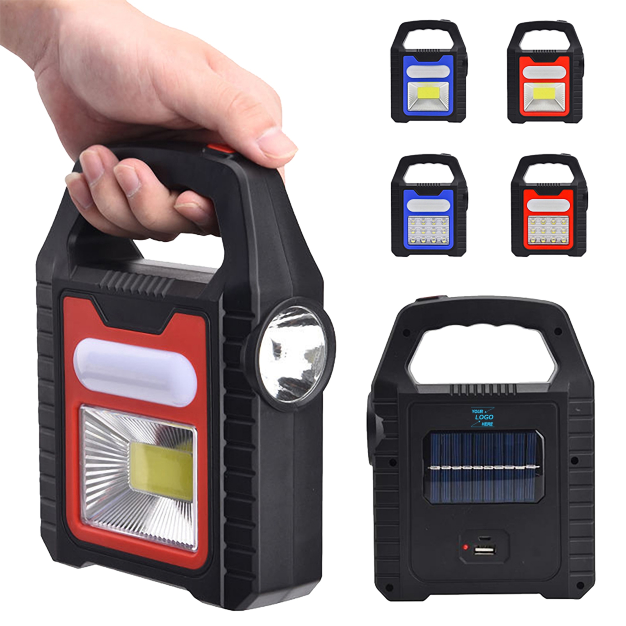 3 in1 Mini Lightning COB Rechargeable Flashlight