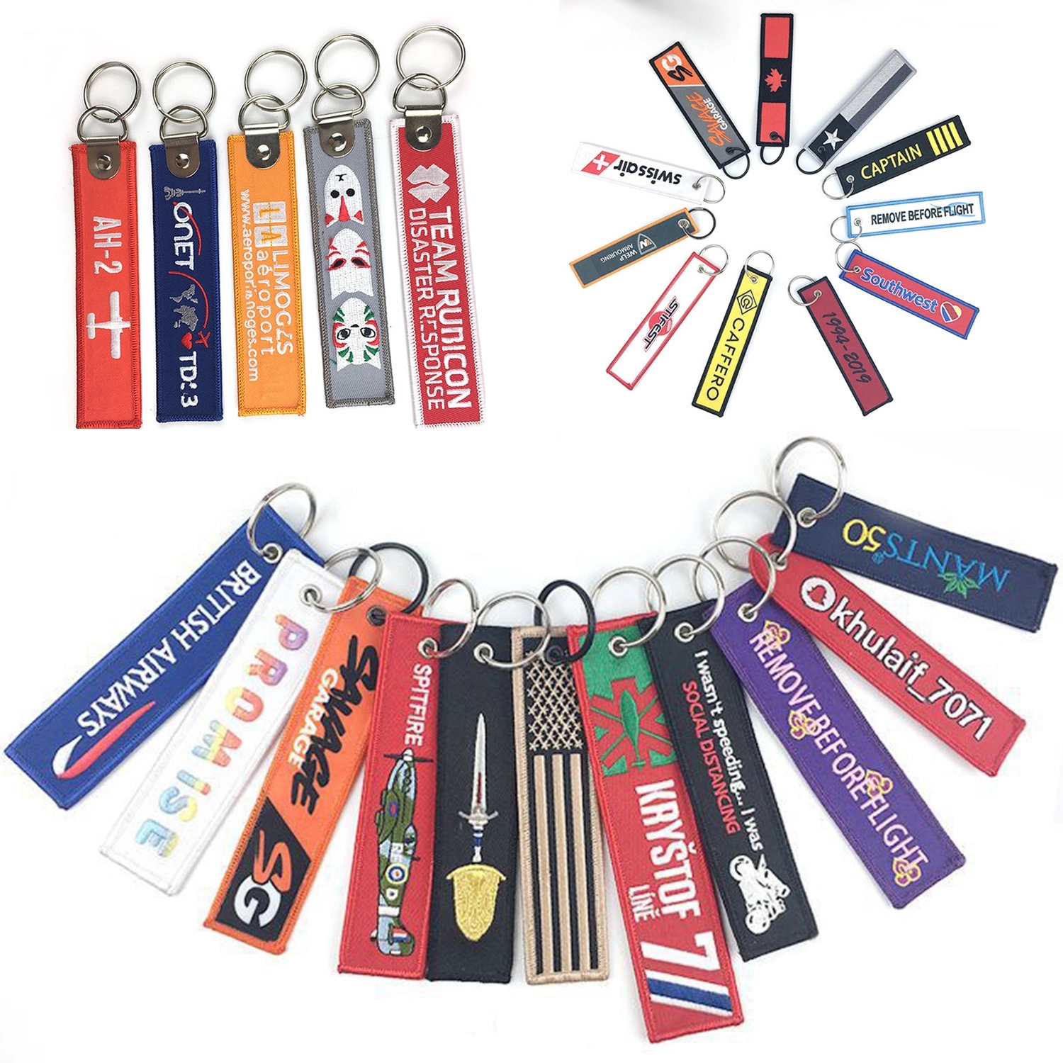 Key Ring W/ Embroidery Pad 1