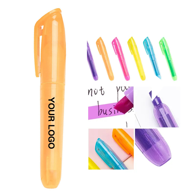 Wide Barrel Highlighter Pen with Silkscreen Printing 1