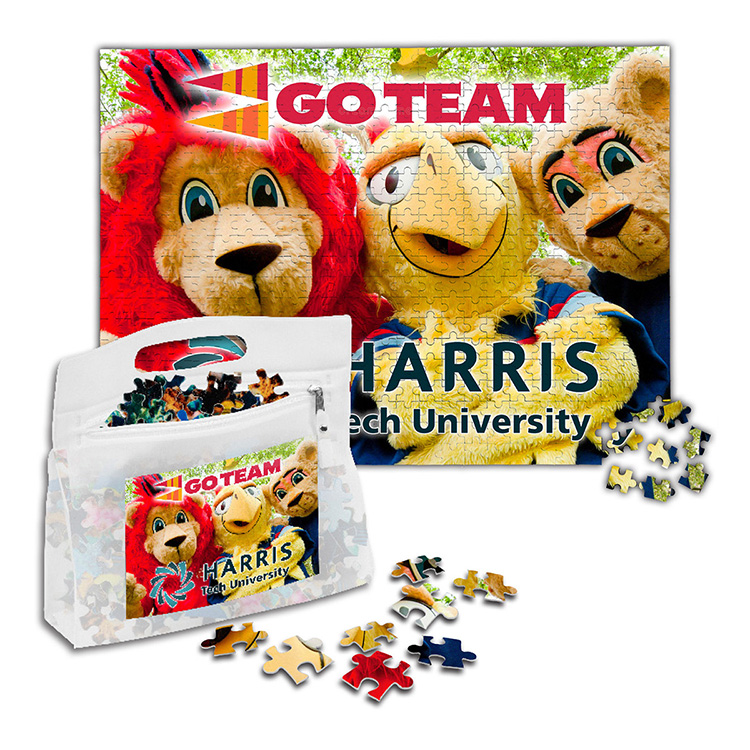 "QUINCY" 500 Piece Full Color Custom Jigsaw Puzzle In Deluxe Vinyl Storage Pack 16