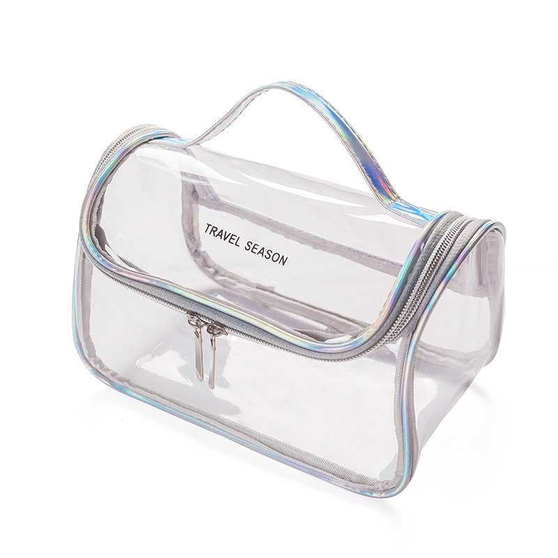 PVC Laser Transparent Waterproof Cosmetic Toiletry Kit 9