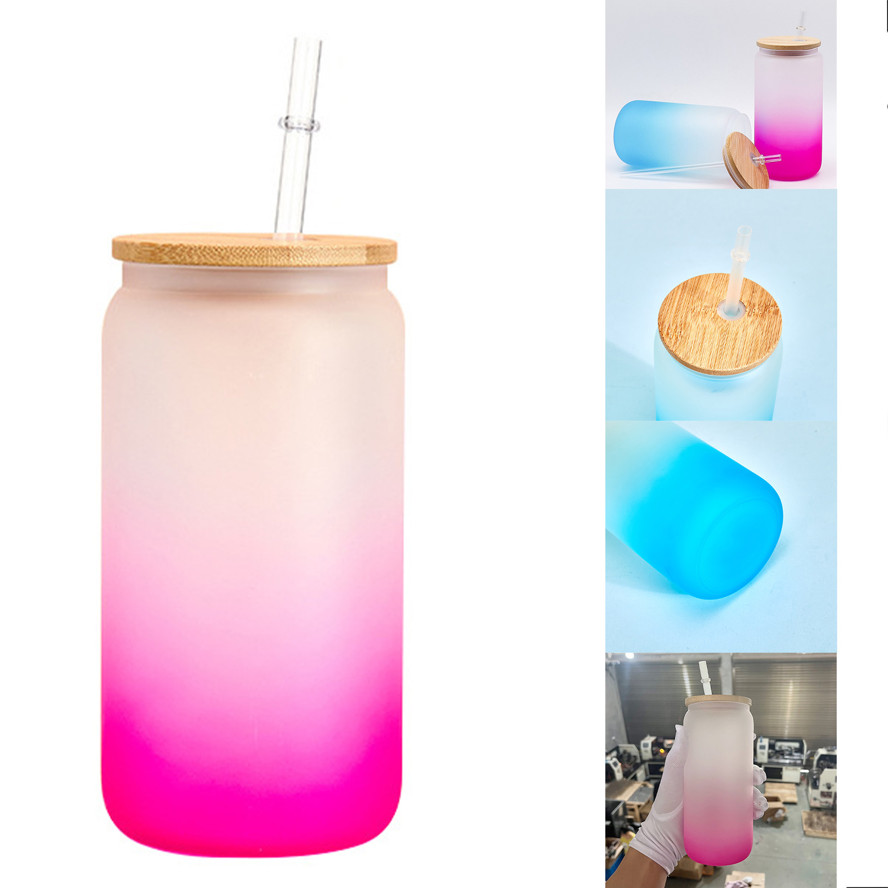 16oz Sublimation Glass Cups 2