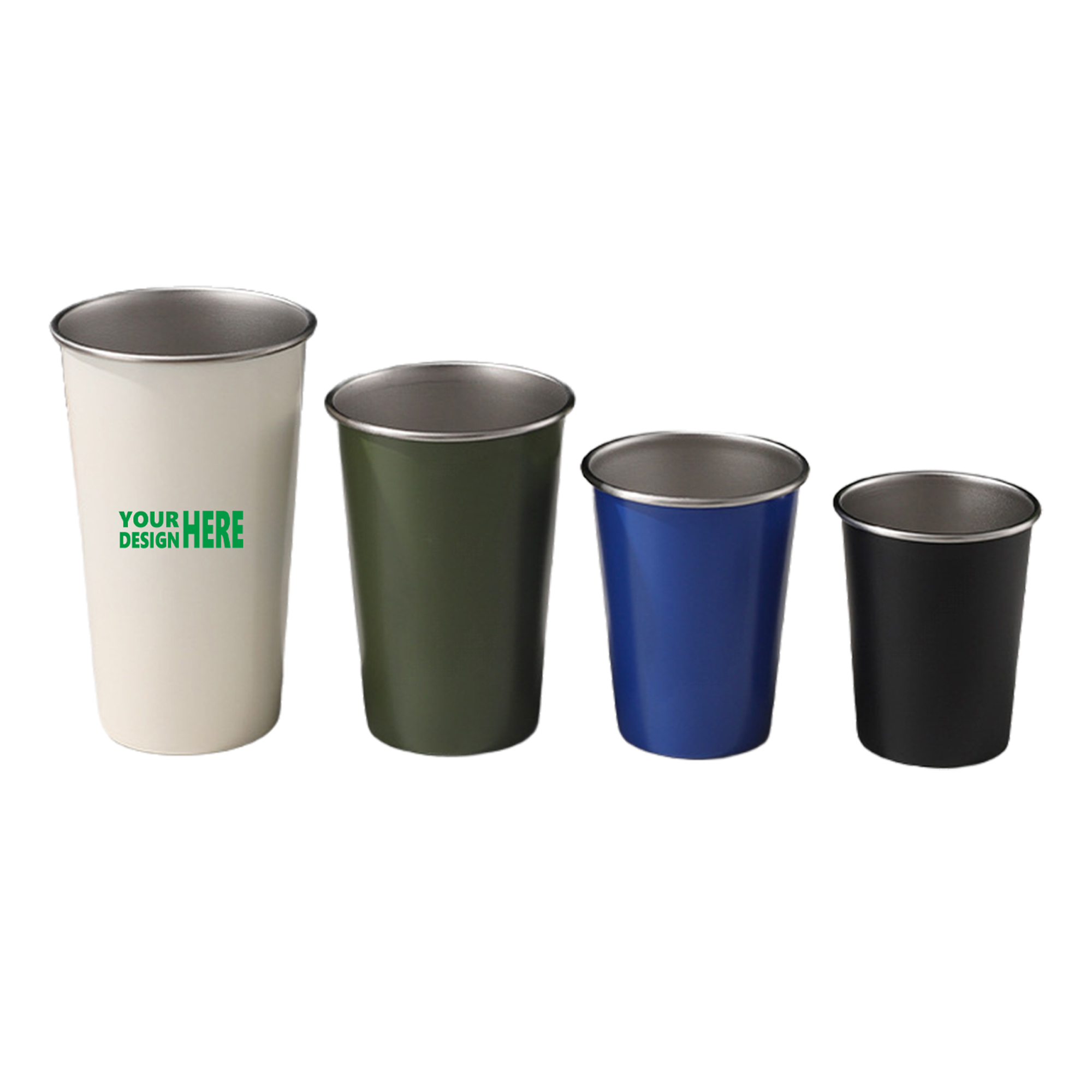 MOQ 50 Customizable Stainless Steel Beer Cup Outdoor Camping Mug 1