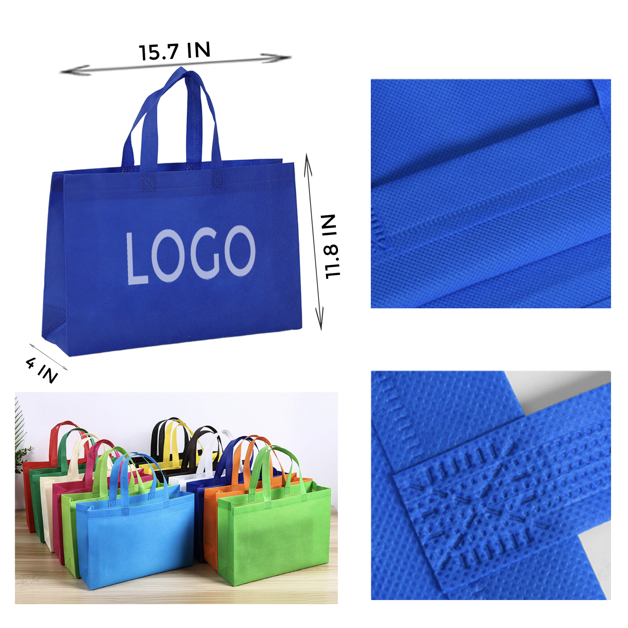 MOQ 10 PCS Stylish Horizontal Non - Woven Bag 2