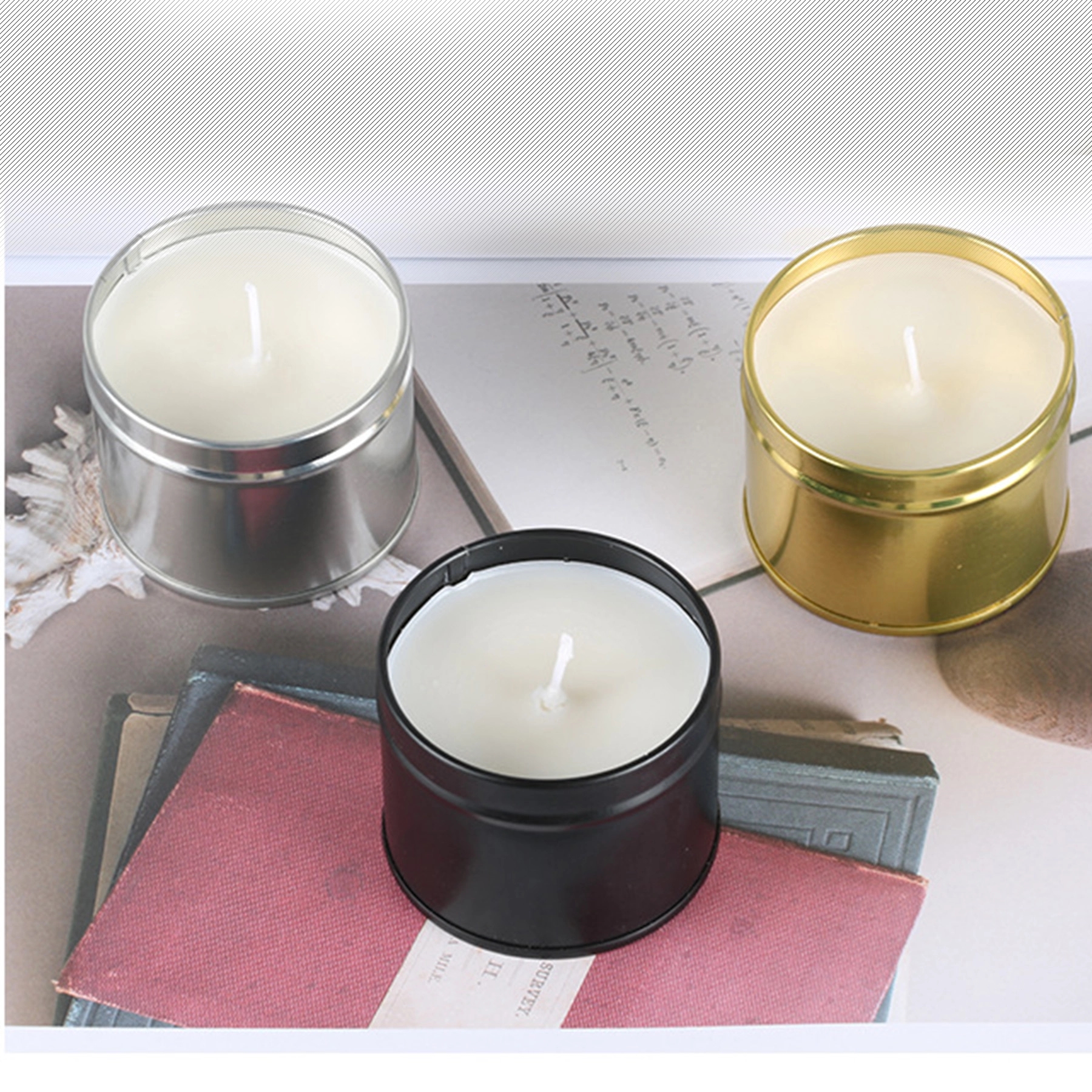 Natural Soy Wax Portable Travel Tin Scented Candles 2