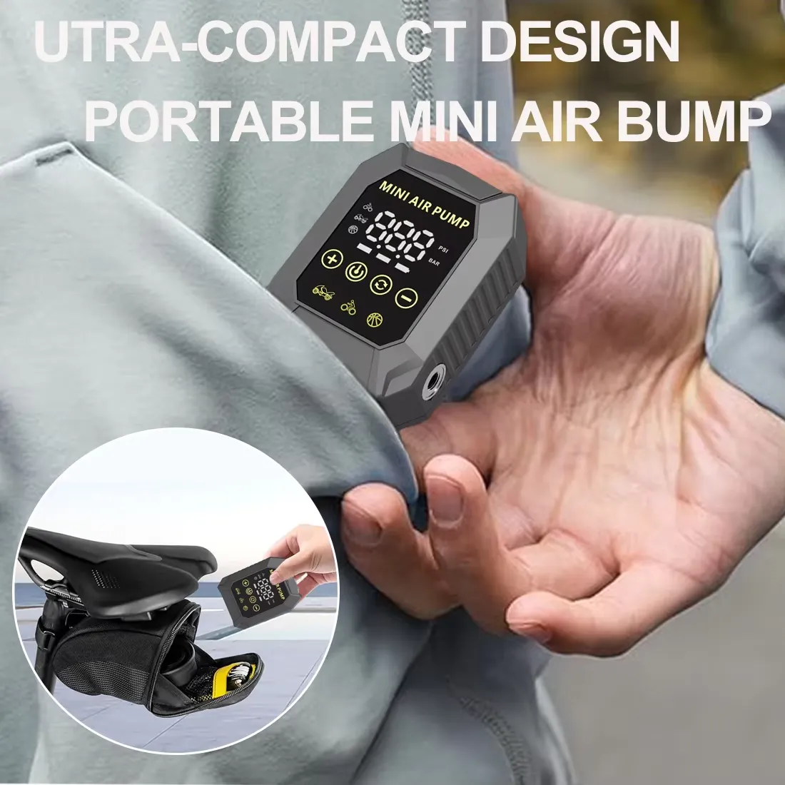 Mini Electric Bike Pump 12