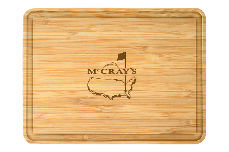 24" Rectangle Bamboo Cutting Board with Juice Groove 2