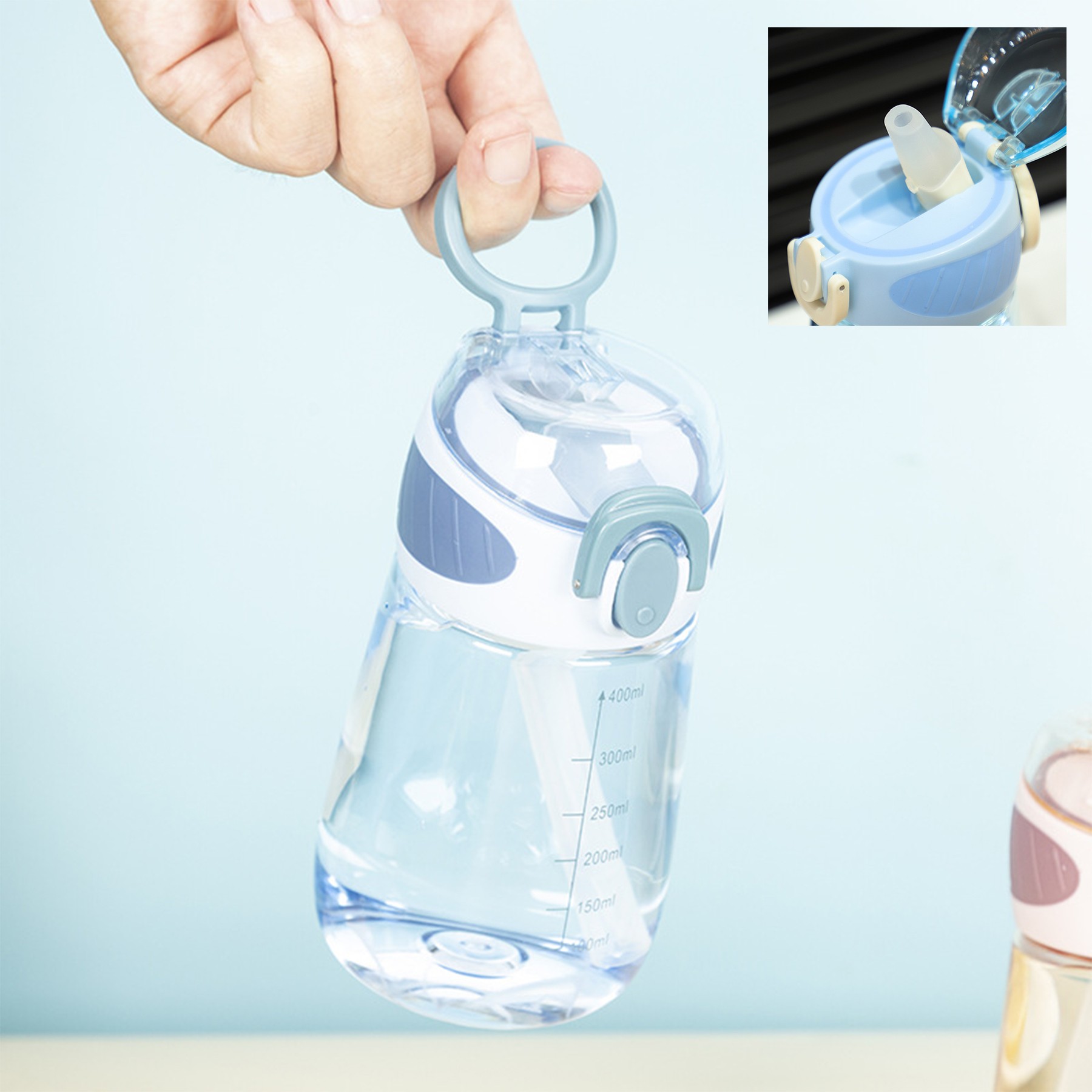 14Oz Straw Water Bottle For Kids 2