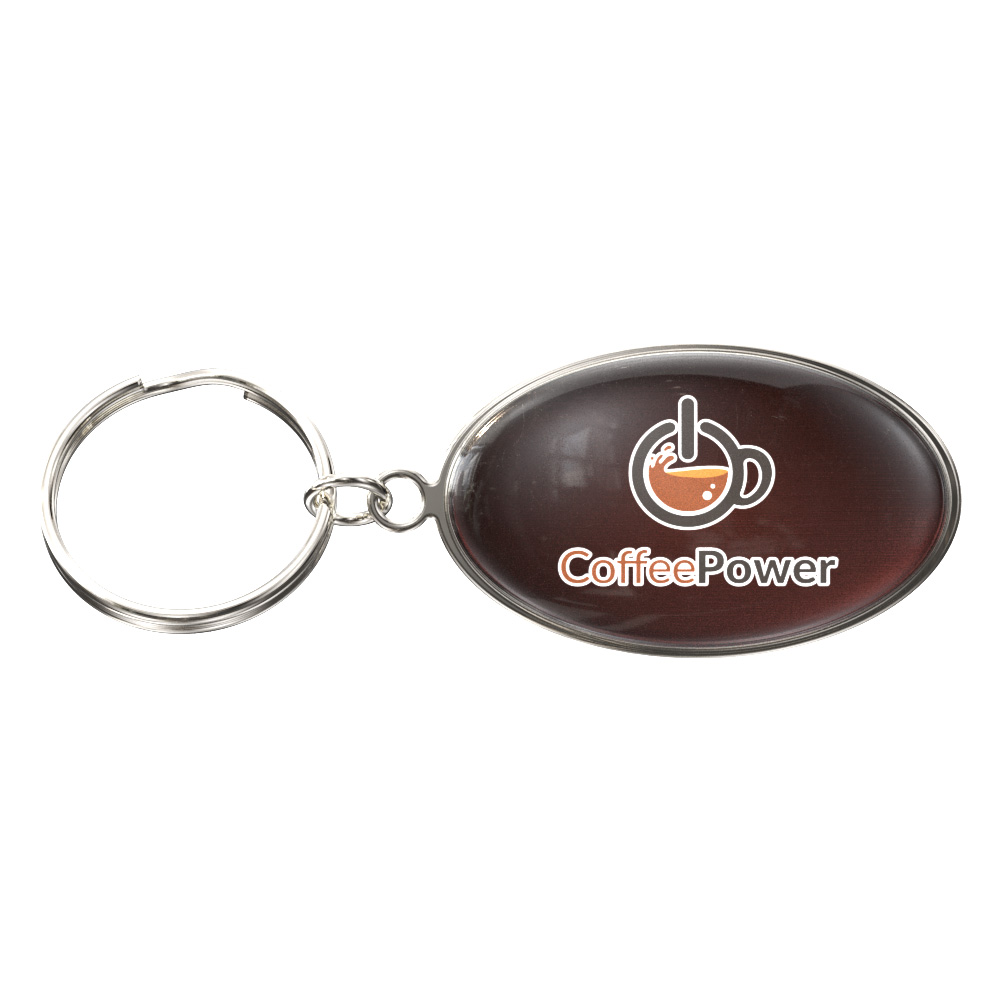 Vibraprint® Bright Oval Key Tag (1-1/4" x 1-7/8") 6