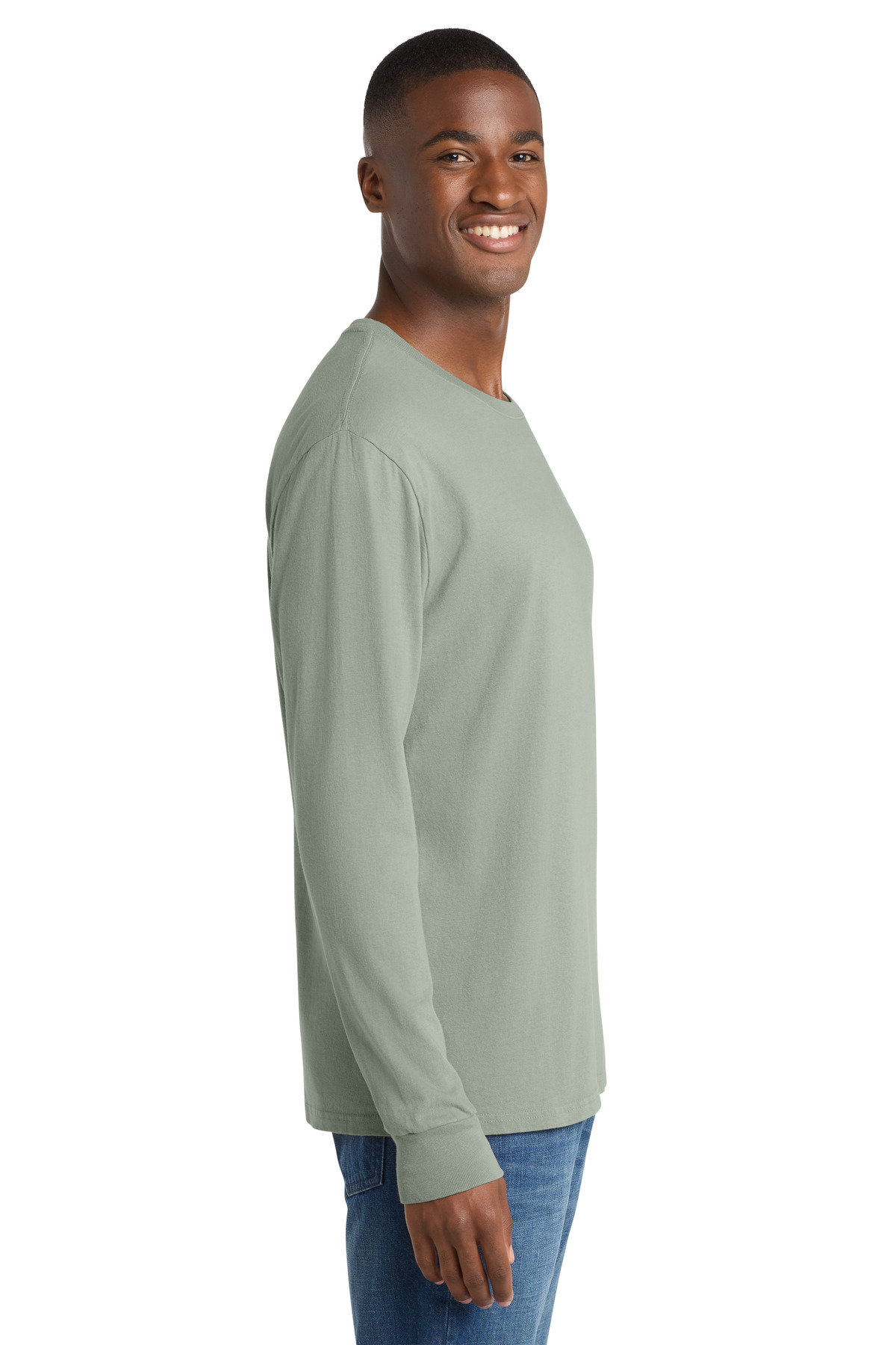 Port & Co Beach Wash Garment-Dyed Long Sleeve Tee PC099LS 204