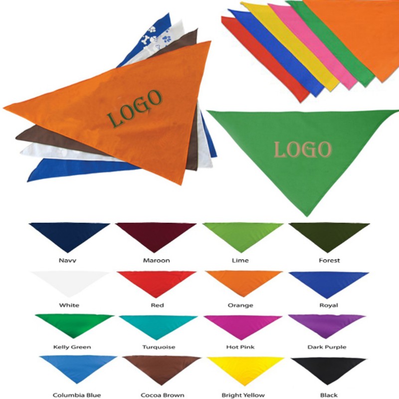Large Triangle Polyester Pet Bandanna 2