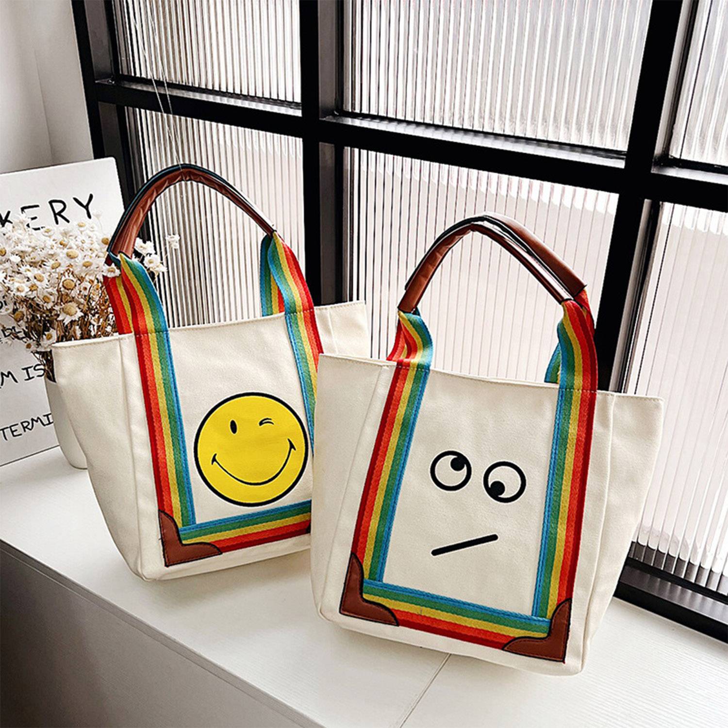 Large Capacity Canvas Tote Bag, custom tote bag with logo imprint 8