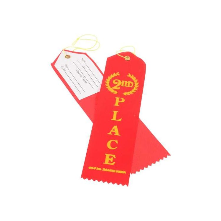 2nd Place Ribbons - Red 2