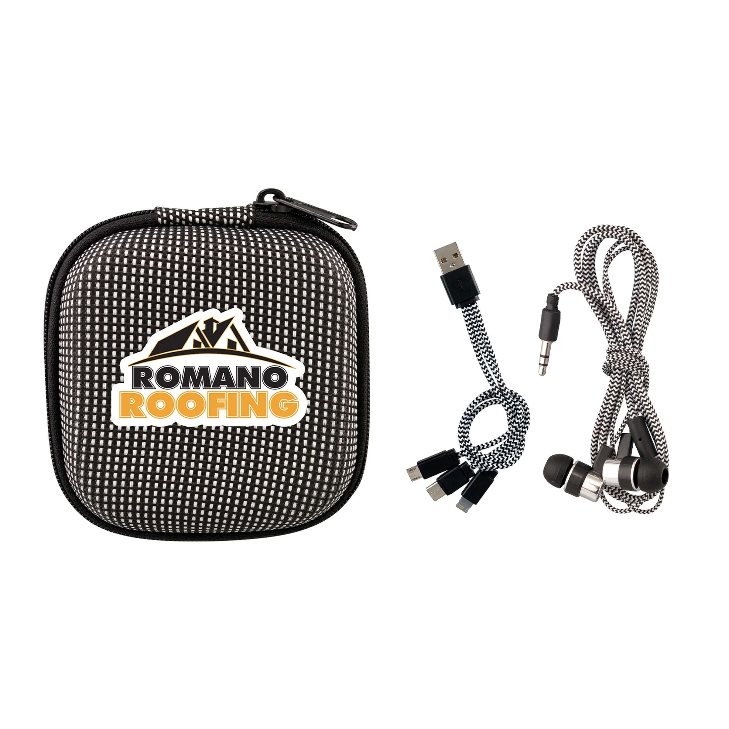 TEXTURED CHARGING CABLE EAR BUD KIT 7