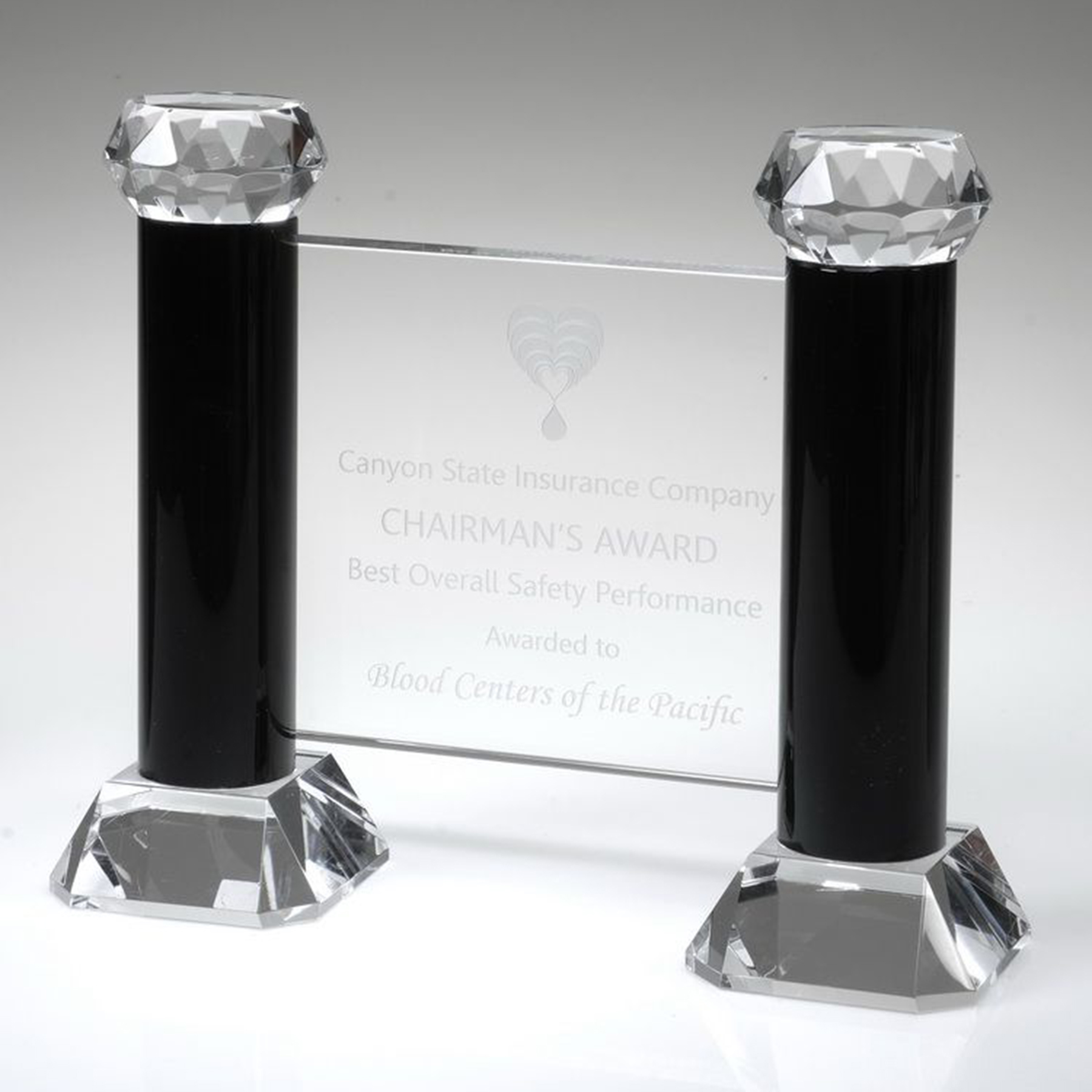 10" Crystal Award - Pillars of Achievement_D043CA 3