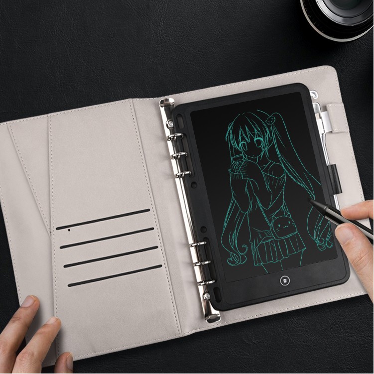 Portable Gift For Any Business Scenarios! Dairy Notebook With Wireless Charger And Drawing Tablet 1