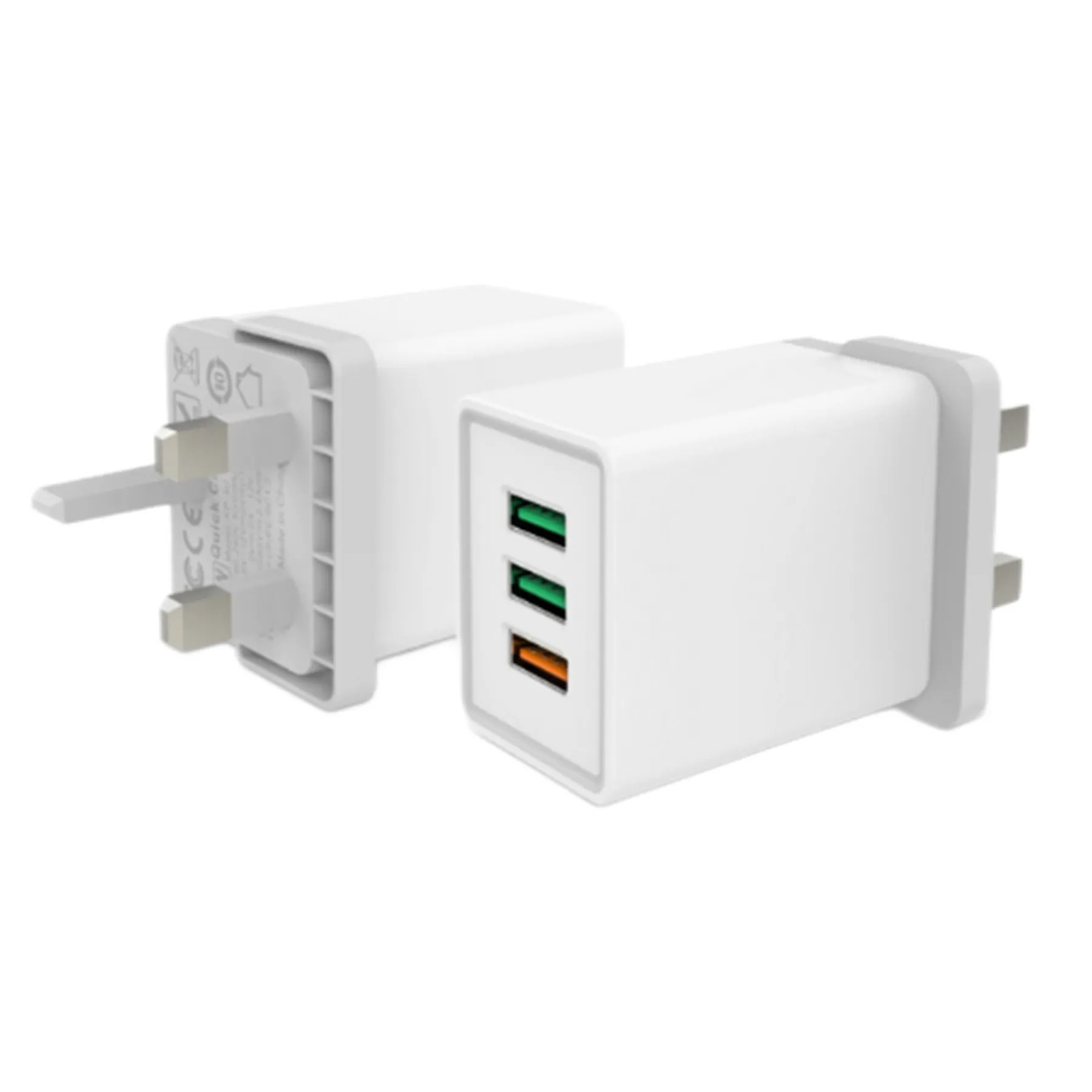 British Standard Three-Port Plug Usb Charger 2