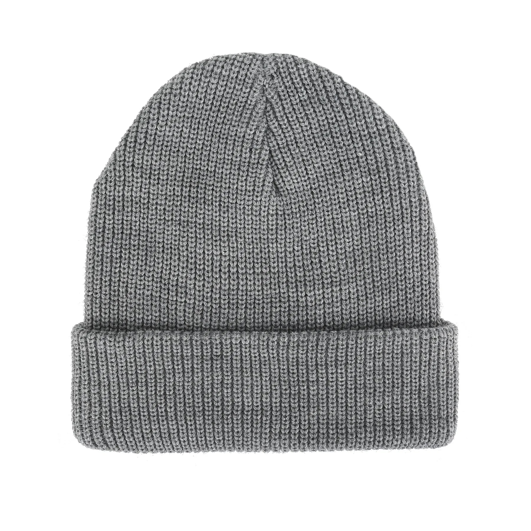 Cuffed Knit Beanie With Faux Leather Patch 4