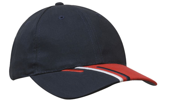 Brushed Cotton with Tri-Coloured Peak 3