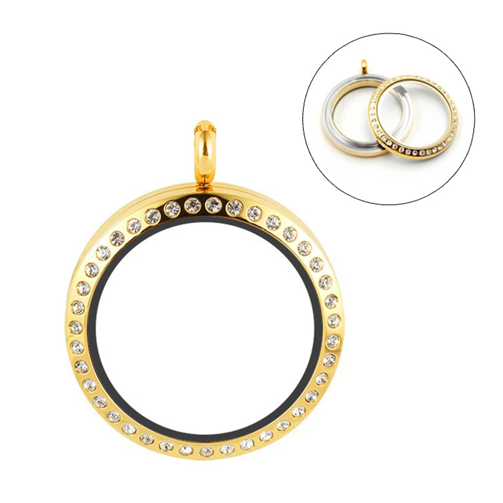 Round Stainless Steel Pendant 2