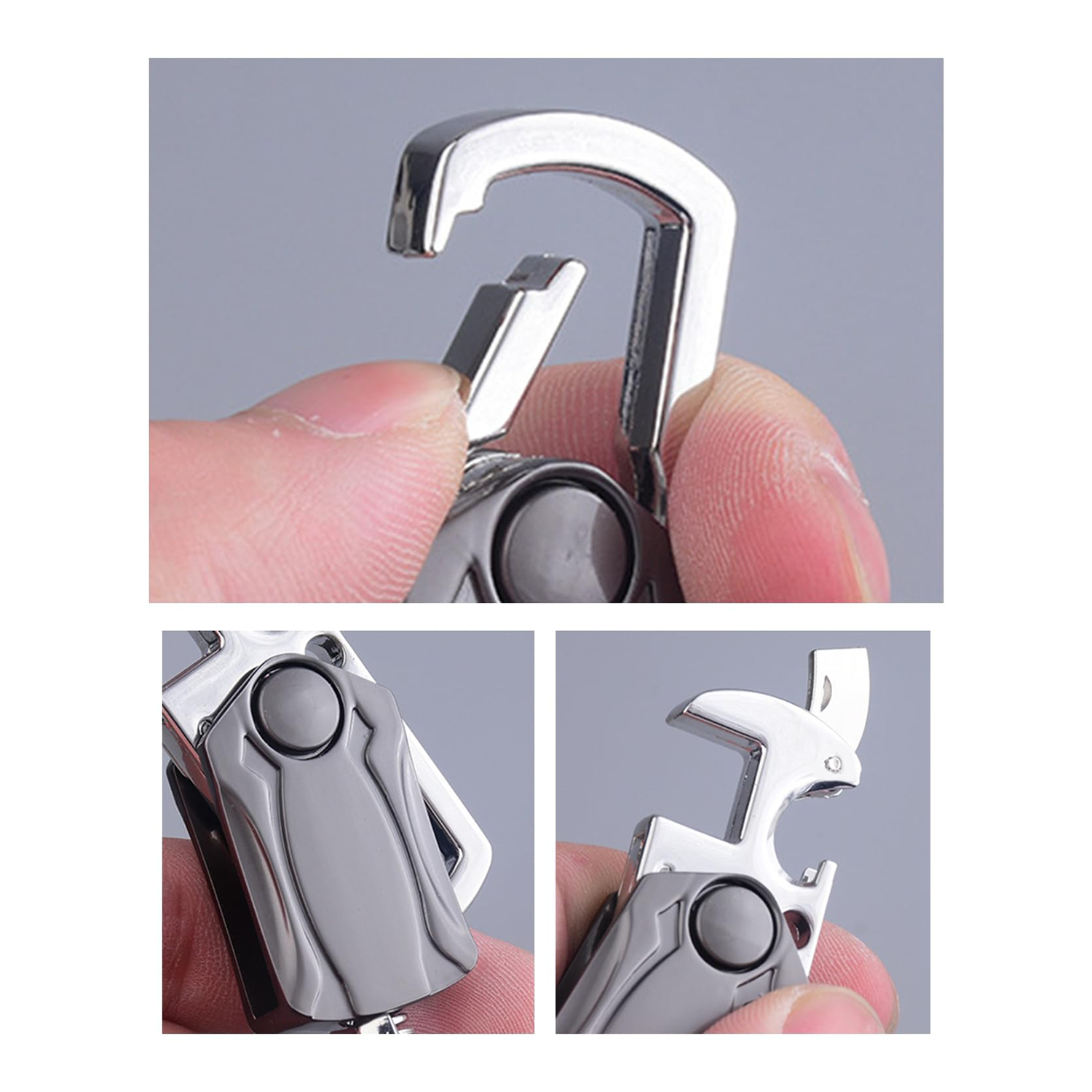 4 in 1 Finger Spinner Metal Keychain 5