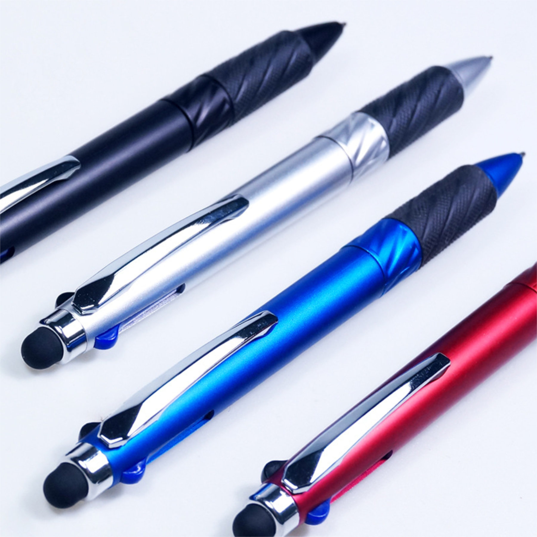 2 In 1 Capacitive Stylus & Three-color Ballpoint Pen 3