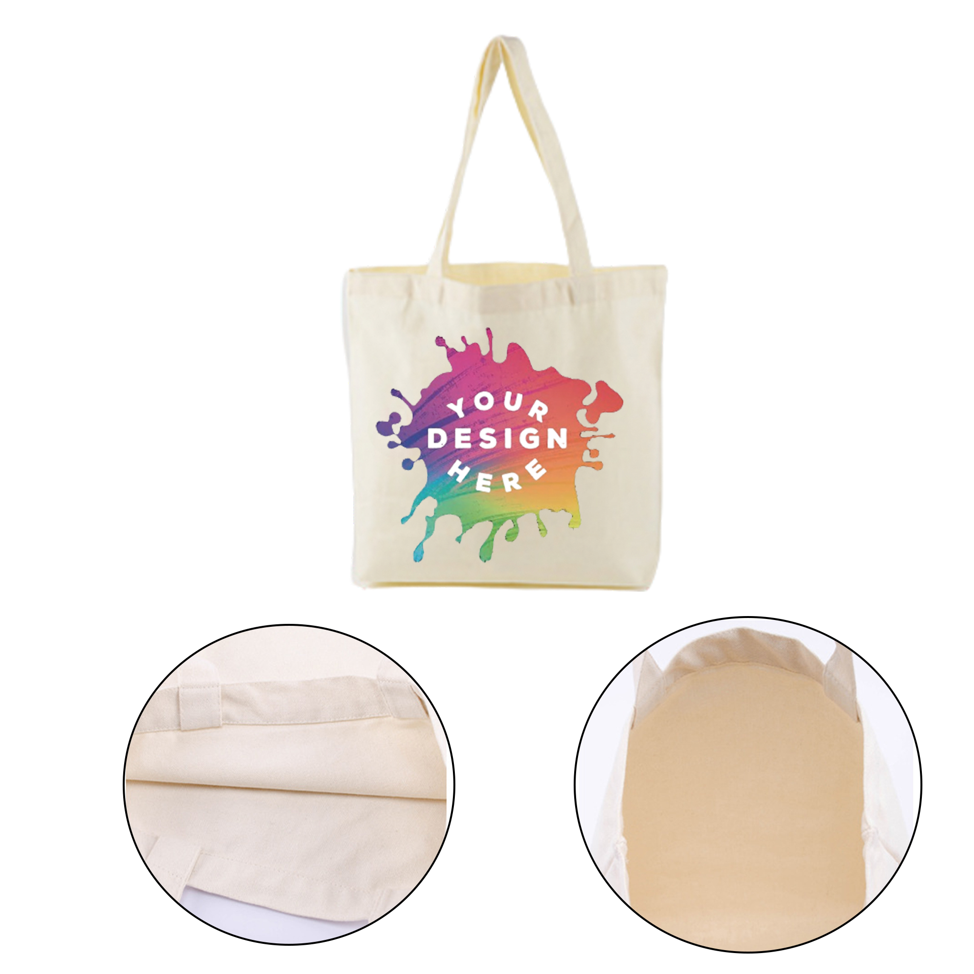 MOQ:25pcs Wholesale Blank Canvas Shopping Bags 2
