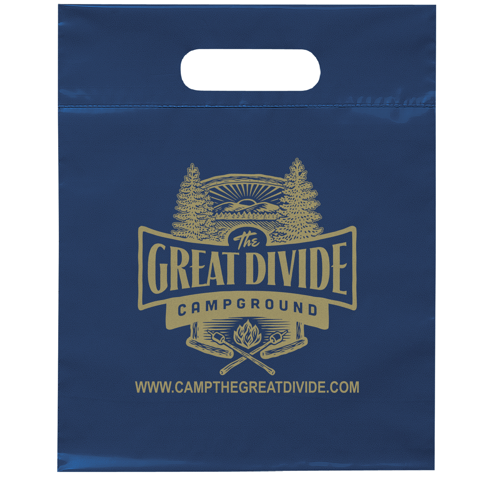 Die Cut Handle Bag - 9 1/2W x 12H - Flexo Ink Print 22