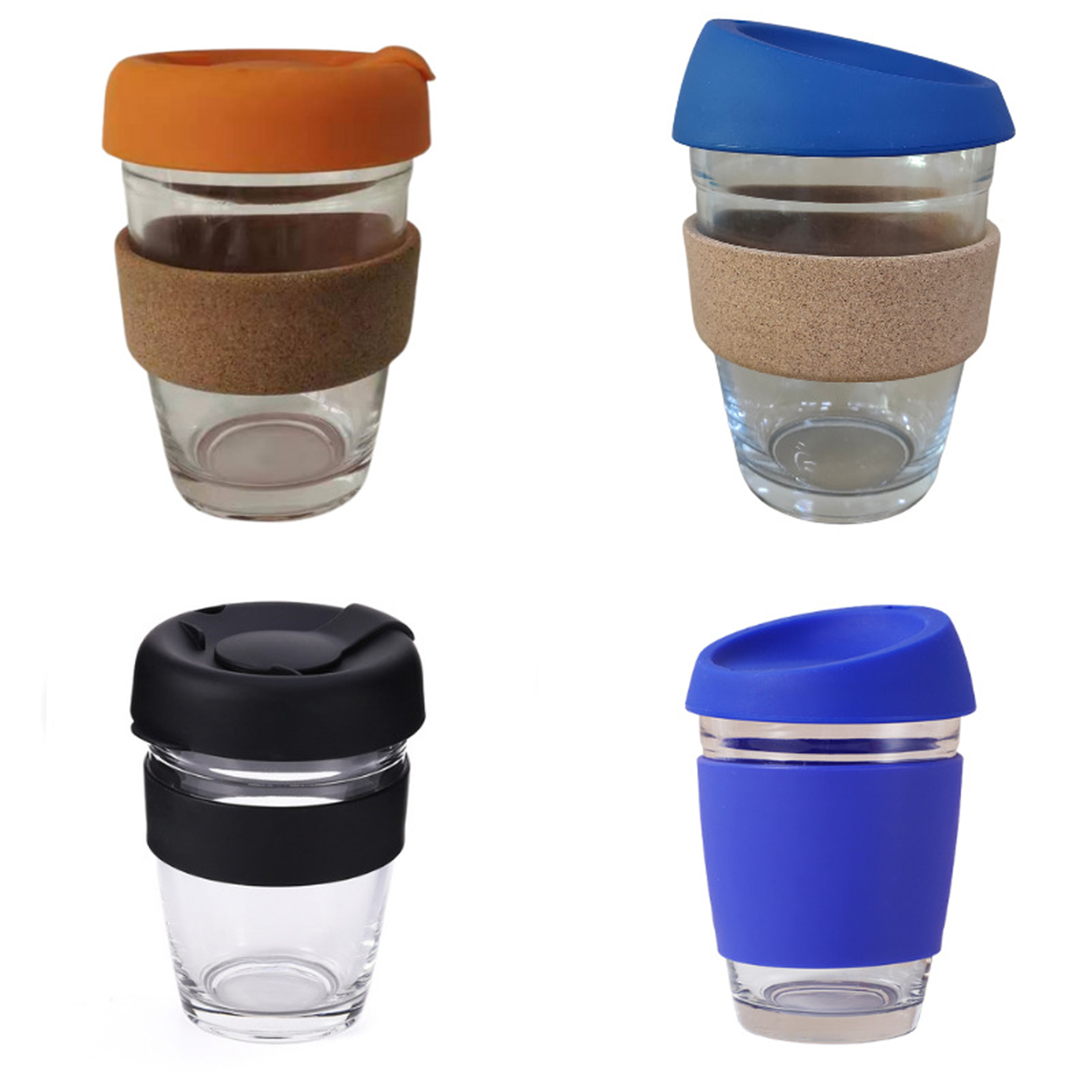 Glass Lid Water Coffee Cup 4