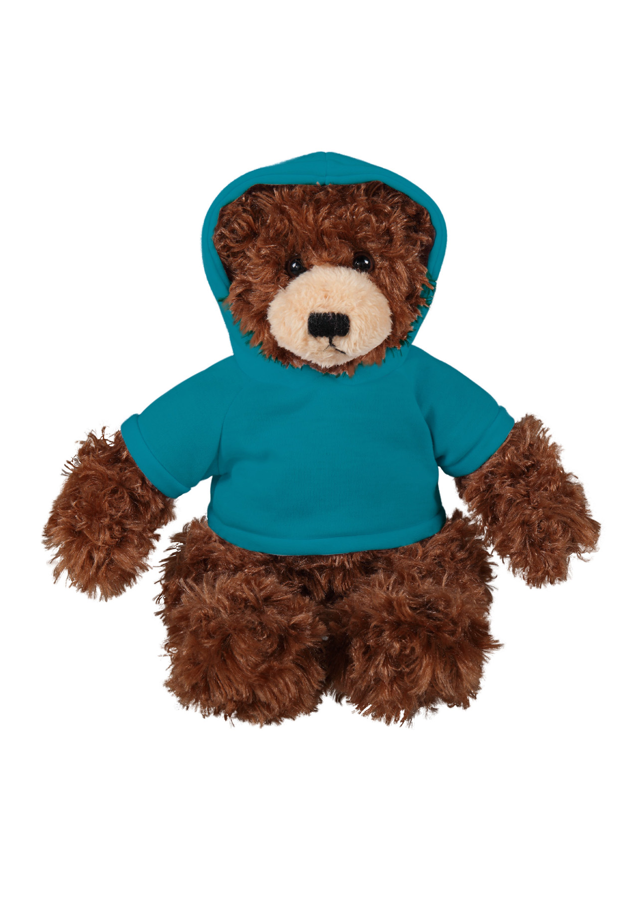 soft plush  Chocolate Brandon Bear with hoodie 13