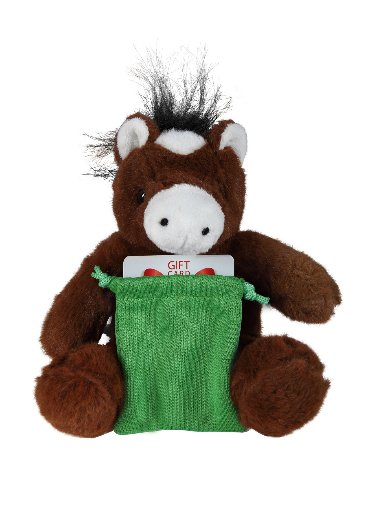 soft plush Horse with gift card sack 4