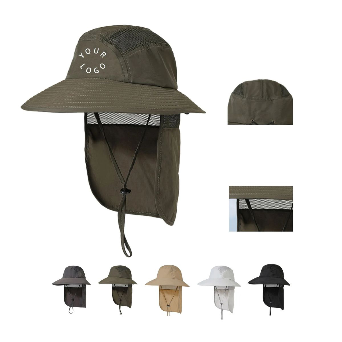 Lightweight Fishing Hat with Breathable Mesh 5
