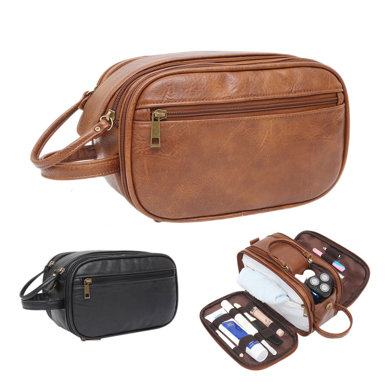Pu Leather Toiletry Bag 1