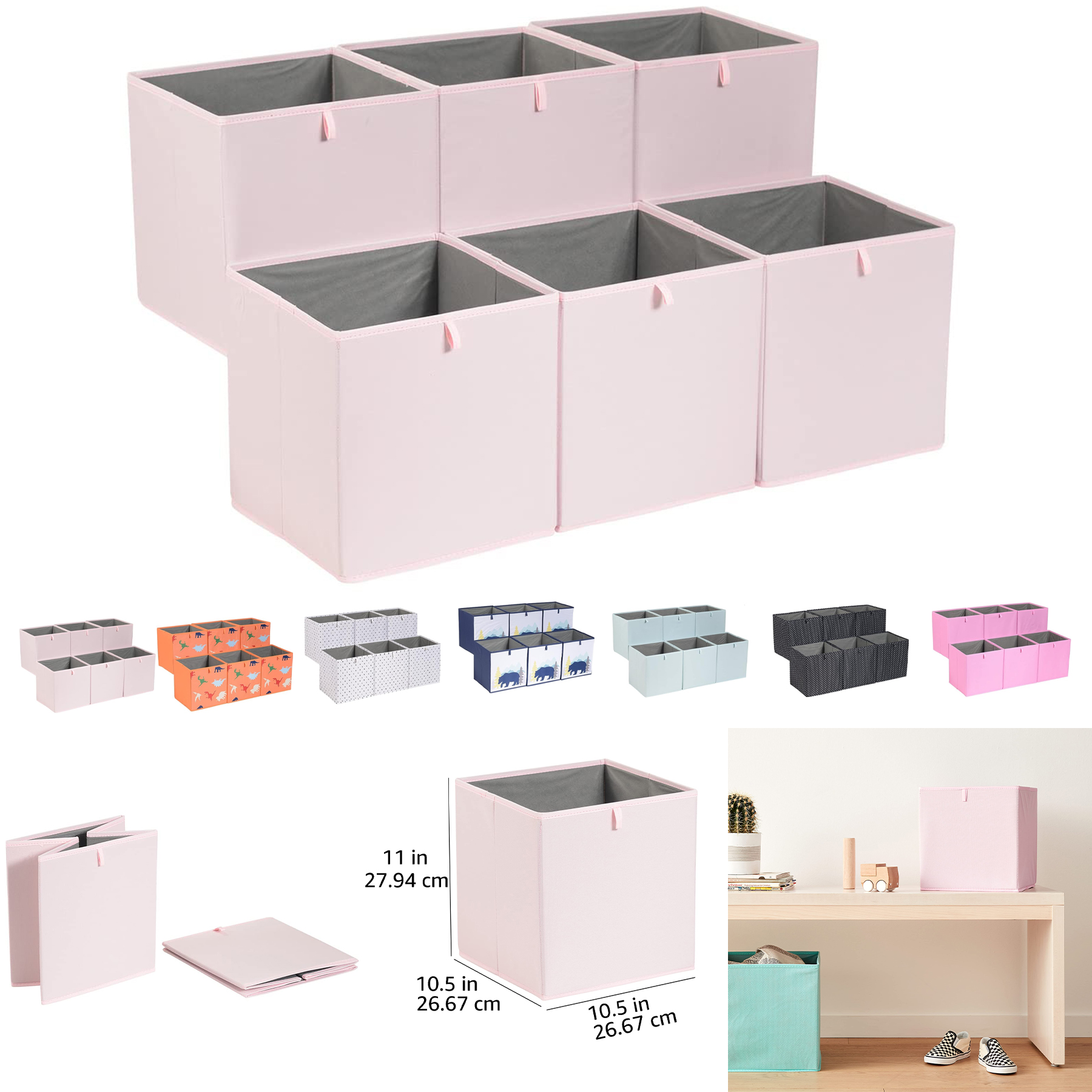 Collapsible Fabric Storage Cube 2