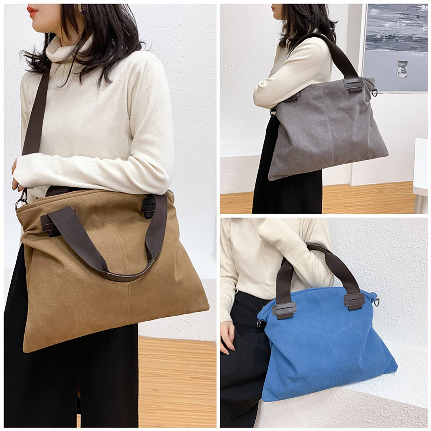 Women'S Canvas Shoulder Bag 5