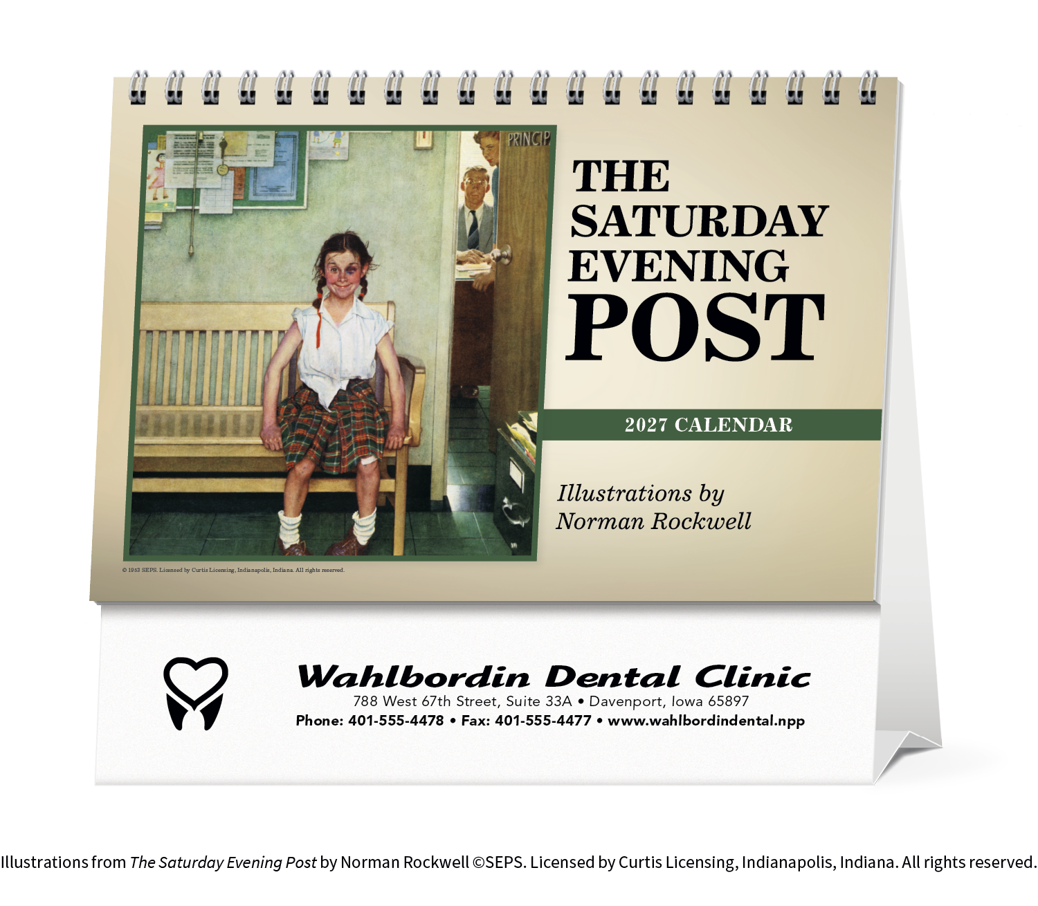 Triumph® Calendars The Saturday Evening Post Large Desk Calendar 61