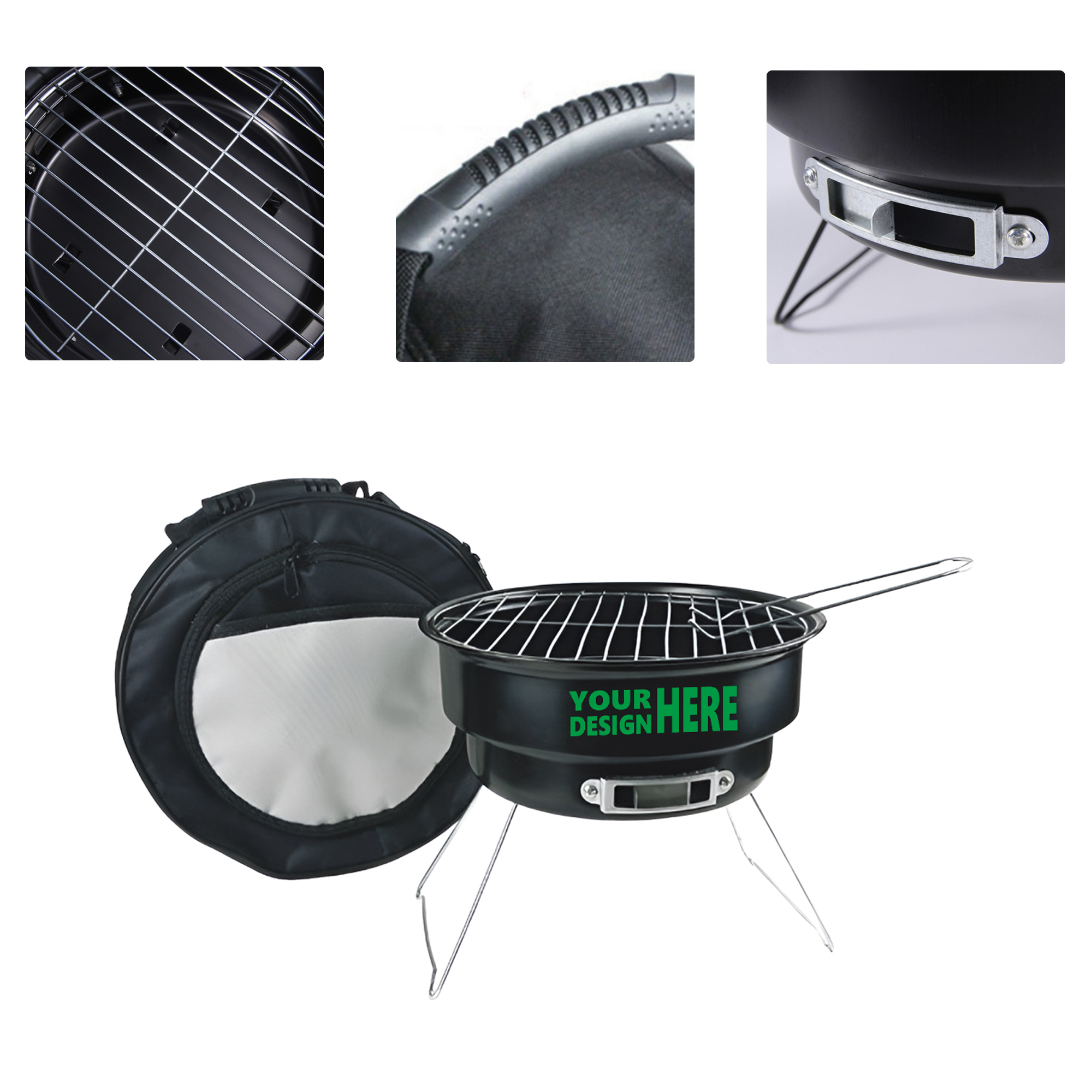 MOQ50 Custom Mini Outdoor Folding Portable BBQ Grill 2